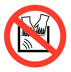 Handen wassen verboden